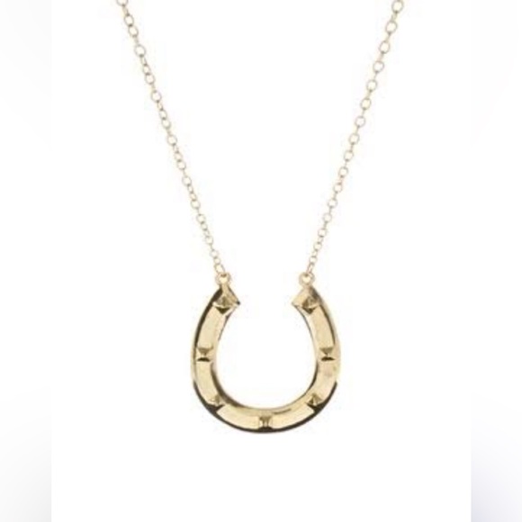 House of Harlow 1960 Large studded horseshoe necklace - Picture 2 of 12